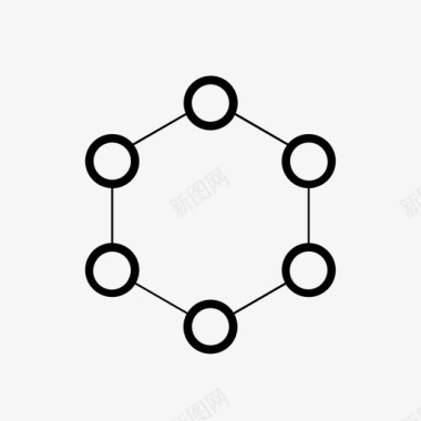 分子化学科学图标图标