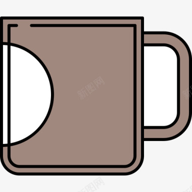 咖啡杯食品和饮料12颜色128px图标图标