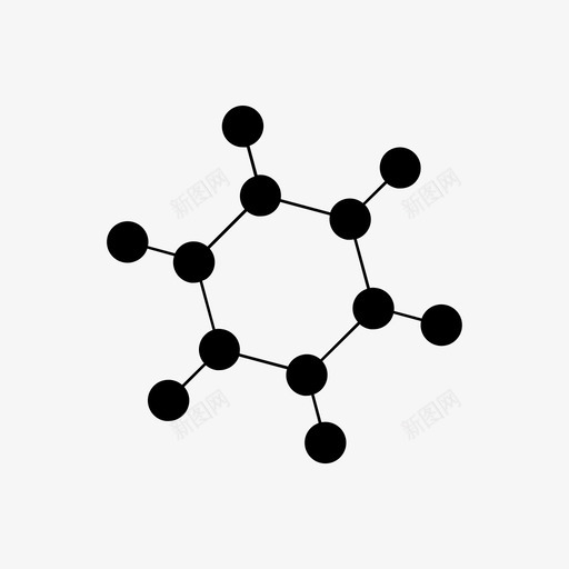 分子科学分子集合图标svg_新图网 https://ixintu.com 分子 分子集合 科学