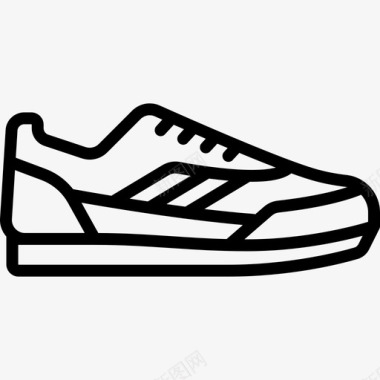 运动鞋衣服22直线型图标图标