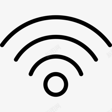 Wifi用于接口2线性图标图标