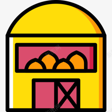 谷仓农业3黄色图标图标