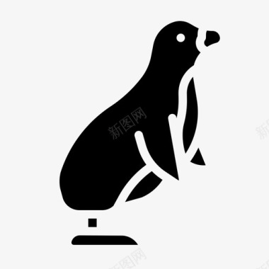 企鹅动物生命图标图标