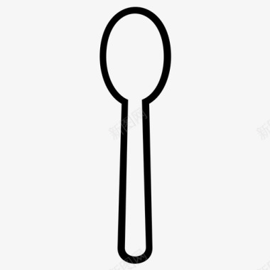 勺子自助餐厅餐具图标图标