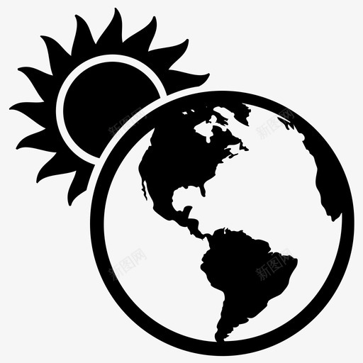 行星地球温度全球变暖图标svg_新图网 https://ixintu.com 世界 全球变暖 全球变暖字形图标 地球太阳 地球温度 行星