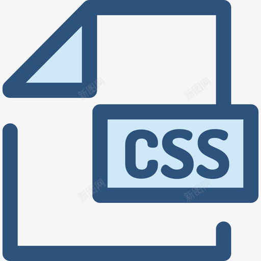 Css文件和文件夹8蓝色图标svg_新图网 https://ixintu.com Css 文件和文件夹8 蓝色