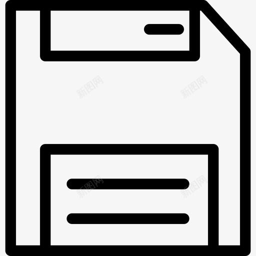 磁盘驱动器计算机软盘图标svg_新图网 https://ixintu.com 保存 存储 磁盘驱动器 计算机 计算机硬件线 软盘