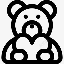 泰迪熊图标泰迪熊情人节10直系图标高清图片
