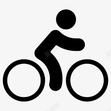骑自行车运动图标图标