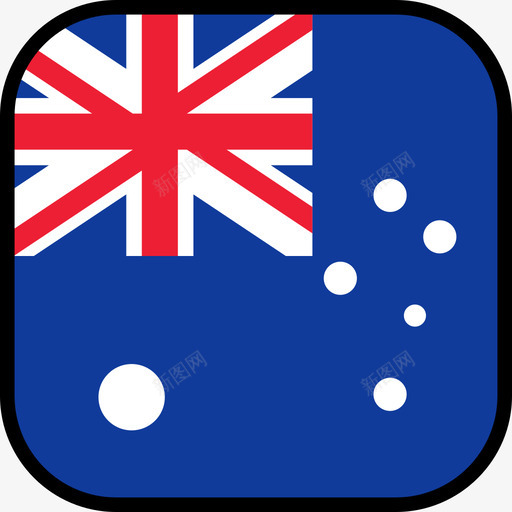澳大利亚旗帜系列6圆形方形图标svg_新图网 https://ixintu.com 圆形方形 旗帜系列6 澳大利亚