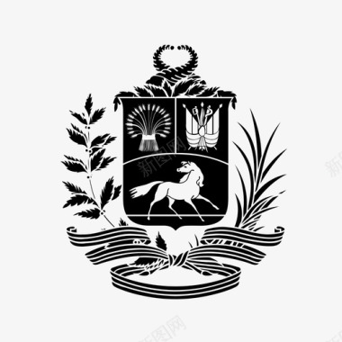 委内瑞拉盾徽徽章图标图标