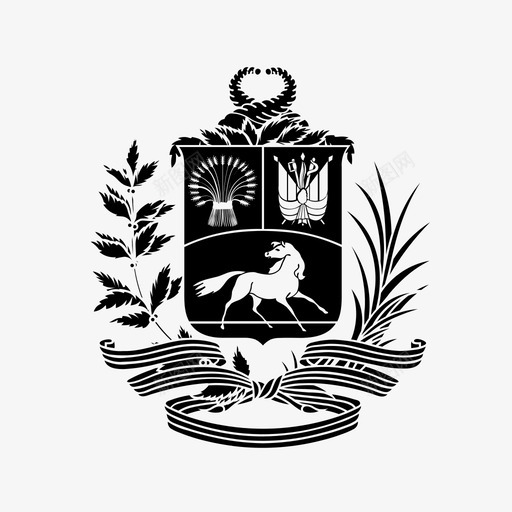 委内瑞拉盾徽徽章图标svg_新图网 https://ixintu.com 委内瑞拉 州 徽章 政府 盾徽