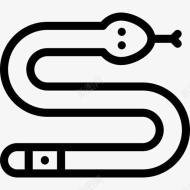 蛇宠物店7直线型图标图标