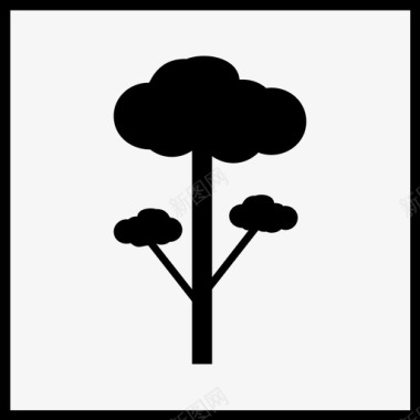树木生态自然图标图标