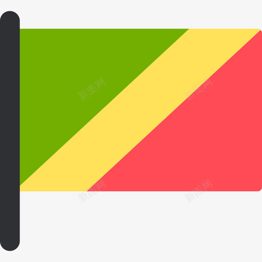刚果共和国国际国旗5桅杆图标svg_新图网 https://ixintu.com 刚果共和国 国际国旗5 桅杆