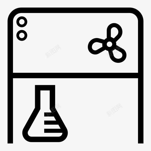 通风柜流量实验室图标svg_新图网 https://ixintu.com 实验室 流量 科学 通风柜