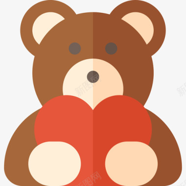 泰迪熊情人节11公寓图标图标
