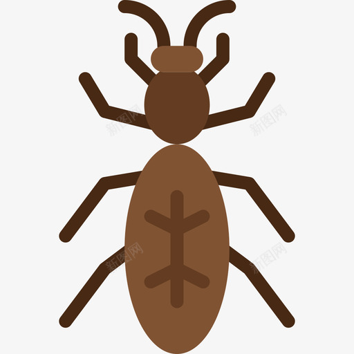 蚂蚁虫子昆虫图标svg_新图网 https://ixintu.com 扁的 昆虫 虫子 蚂蚁