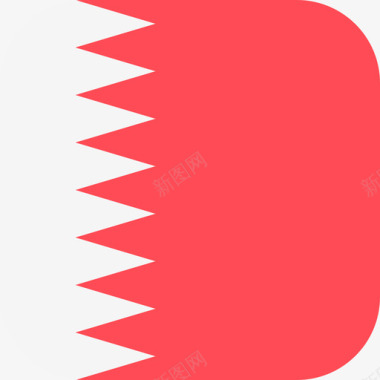 巴林国际国旗3圆形方形图标图标