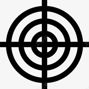 瞄准武器6直线图标图标