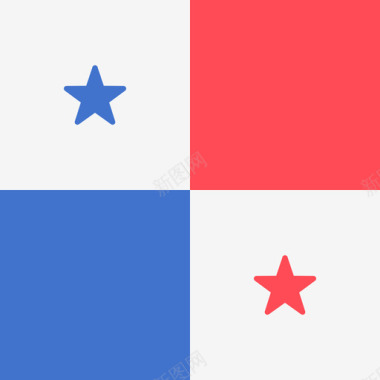 巴拿马国际旗帜4广场图标图标
