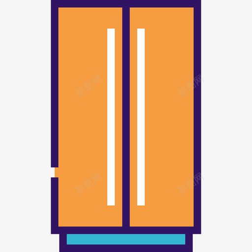 冰箱厨房6线性颜色图标svg_新图网 https://ixintu.com 冰箱 厨房6 线性颜色