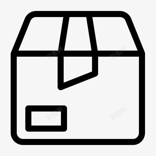 包装箱子交货图标svg_新图网 https://ixintu.com 交货 交货箱 包装 物流 箱子