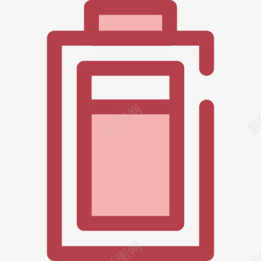 电池电子14红色图标图标
