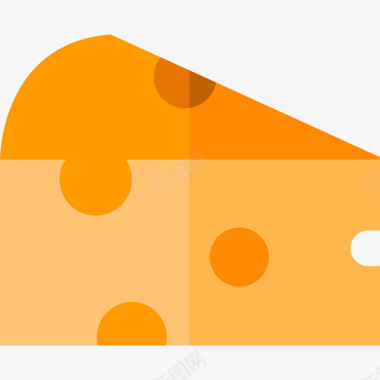 奶酪食品19扁平图标图标