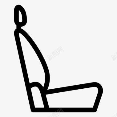 座椅汽车皮革图标图标