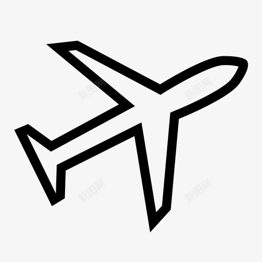 飞机旅行商务图标svg_新图网 https://ixintu.com 商务 旅行 飞机