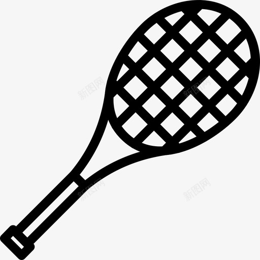网球拍配件运动图标svg_新图网 https://ixintu.com 网球拍 运动 运动配件 配件