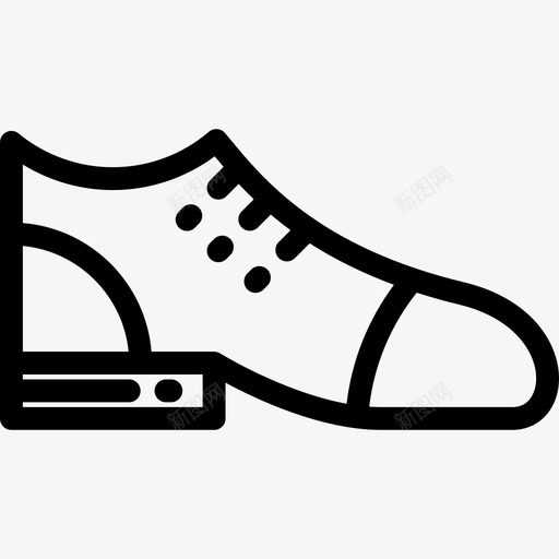 鞋时髦款式7直线型图标svg_新图网 https://ixintu.com 时髦款式7 直线型 鞋
