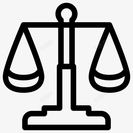 规模平衡法庭图标svg_新图网 https://ixintu.com 平衡 正义 正义和法律 法庭 法律 规模