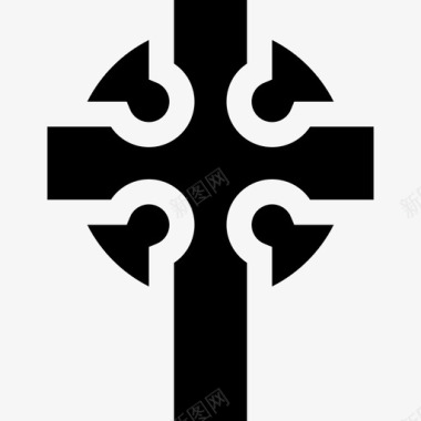 十字架圣帕特里克第六天满了图标图标
