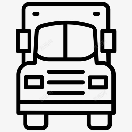 公共汽车长途汽车公共交通图标svg_新图网 https://ixintu.com 公共交通 公共汽车 旅行 车辆 运输线路图标 长途汽车