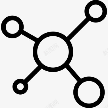 网络通信和网络线性图标图标