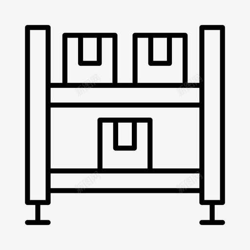 仓库配送工厂图标svg_新图网 https://ixintu.com 仓库 制造 工业 工厂 批发 配送