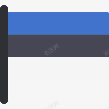 爱沙尼亚国际国旗5桅杆图标图标