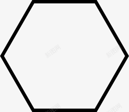 几何六边形数学图标图标