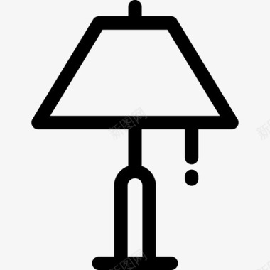 灯具小工具6线性图标图标