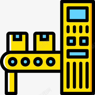 输送机工业8黄色图标图标