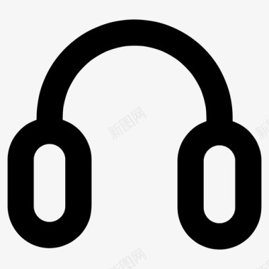 耳机收听音乐图标图标