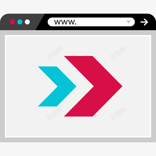 浏览器在线和互联网2扁平图标svg_新图网 https://ixintu.com 在线和互联网2 扁平 浏览器