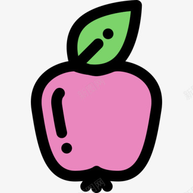 苹果春季9线性颜色图标图标