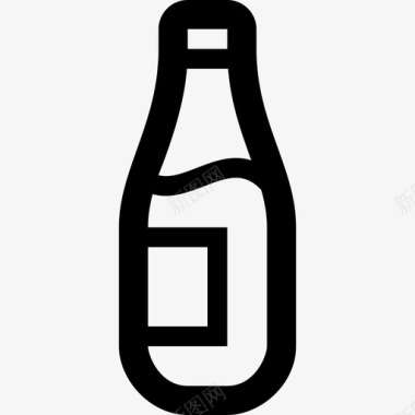 粗啤酒瓶淡啤酒瓶图标图标