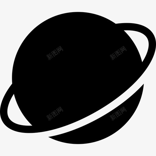 土星科学与设备固体图标svg_新图网 https://ixintu.com 固体 土星 科学与设备