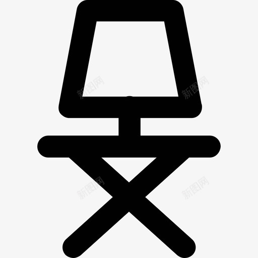 椅子建筑和家具粗体圆形图标svg_新图网 https://ixintu.com 建筑和家具 椅子 粗体圆形