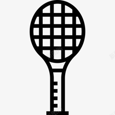 网球运动16直线型图标图标