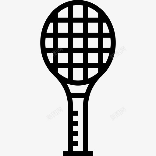 网球运动16直线型图标svg_新图网 https://ixintu.com 直线型 网球 运动16